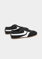 BLACK RETRO TWO-TONE SUEDE RUNNER
