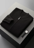 PURE EXTRA-FINE MERINO WOOL V-NECK CARDIGAN