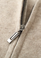 PURE EXTRA-FINE MERINO WOOL ZIPPER HOODIE