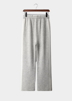 PURE EXTRA-FINE MERINO WOOL WIDE LEISURE TROUSERS