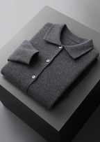 PURE EXTRA-FINE MERINO WOOL BUTTON OVERSHIRT
