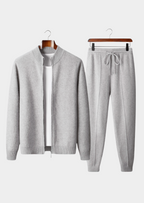 PURE EXTRA-FINE MERINO WOOL LUZZO SET - LIGHT GRAY