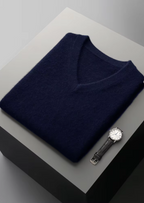 PURE EXTRA-FINE MERINO WOOL V-NECK VEST