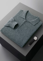 PURE EXTRA-FINE MERINO WOOL CLASSIC SWEATER POLO