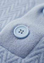 PREMIUM CASHMERE ZIGZAG BUTTON SWEATER