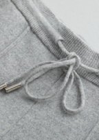 PURE EXTRA-FINE MERINO WOOL LUZZO SET - LIGHT GRAY