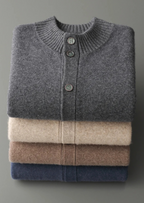 PREMIUM CASHMERE BUTTON CARDIGAN