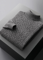 PURE EXTRA-FINE MERINO WOOL WINTERTIME ROLLNECK