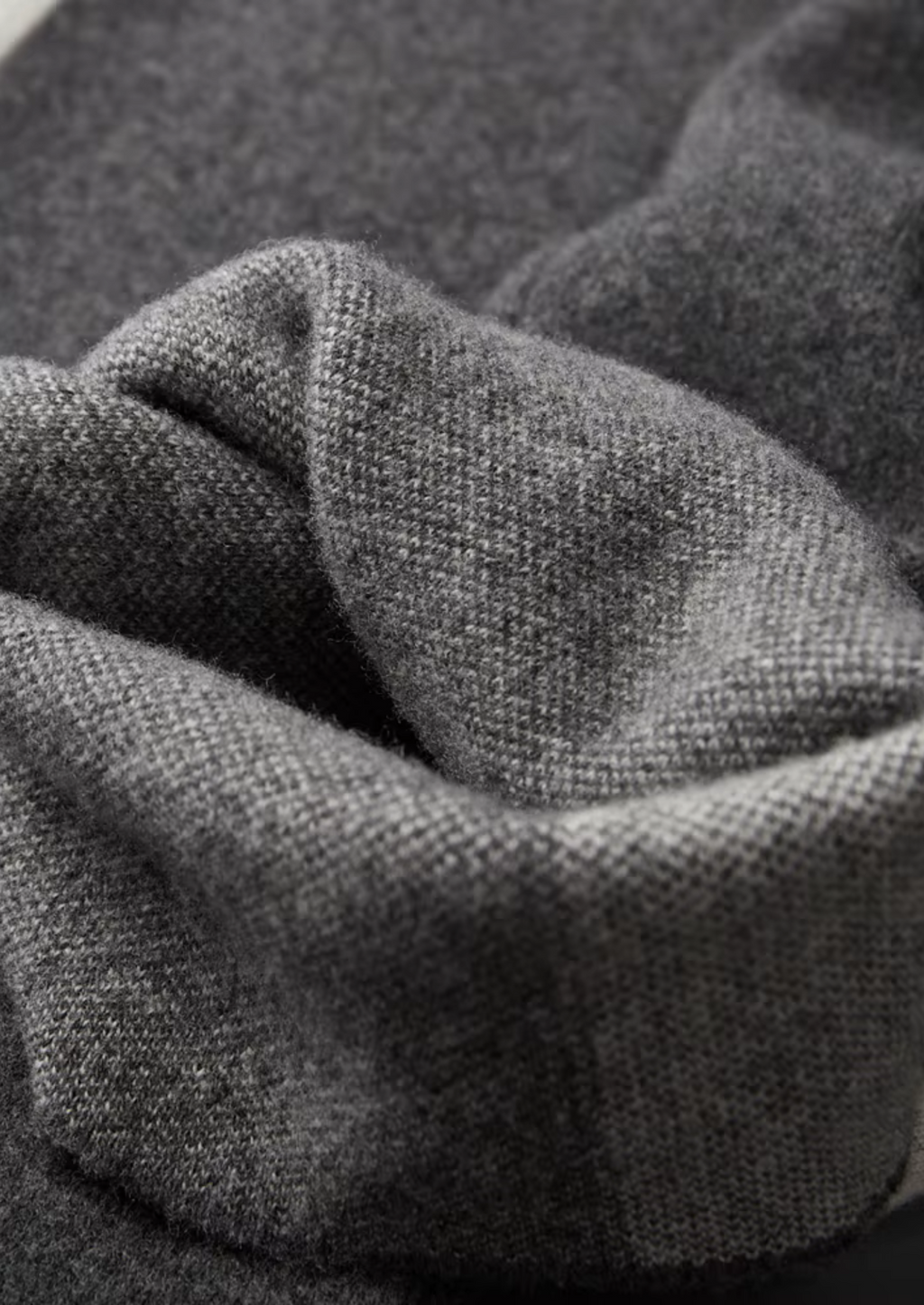 PURE EXTRA-FINE MERINO WOOL WIDE LEISURE TROUSERS