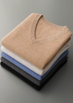 PURE EXTRA-FINE MERINO WOOL V-NECK VEST