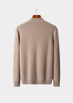 PURE EXTRA-FINE MERINO WOOL BUTTON CARDIGAN