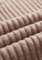 PURE EXTRA-FINE MERINO WOOL RIBBED HENLEY SWEATER