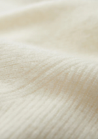 PREMIUM CASHMERE RIBBED HALF-ZIP SWEATER