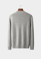 PURE CASHMERE MOCKNECK SWEATER