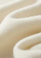 PURE EXTRA-FINE MERINO WOOL TWO TONE ZIP CARDIGAN