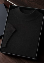 PREMIUM CASHMERE MOCK NECK T-SHIRT