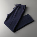 PURE EXTRA-FINE MERINO WOOL LEISURE TROUSERS