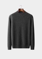 PURE CASHMERE MOCKNECK SWEATER