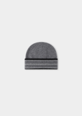 DARK GRAY MERINO WOOL WINTERTIME BEANIE