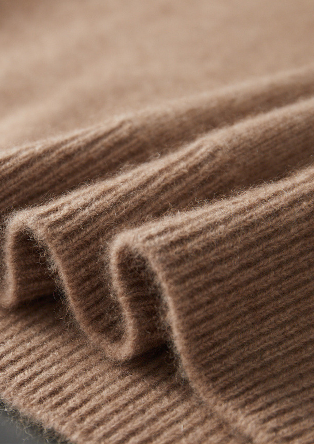 PURE CASHMERE BEIGE BUTTON SWEATER