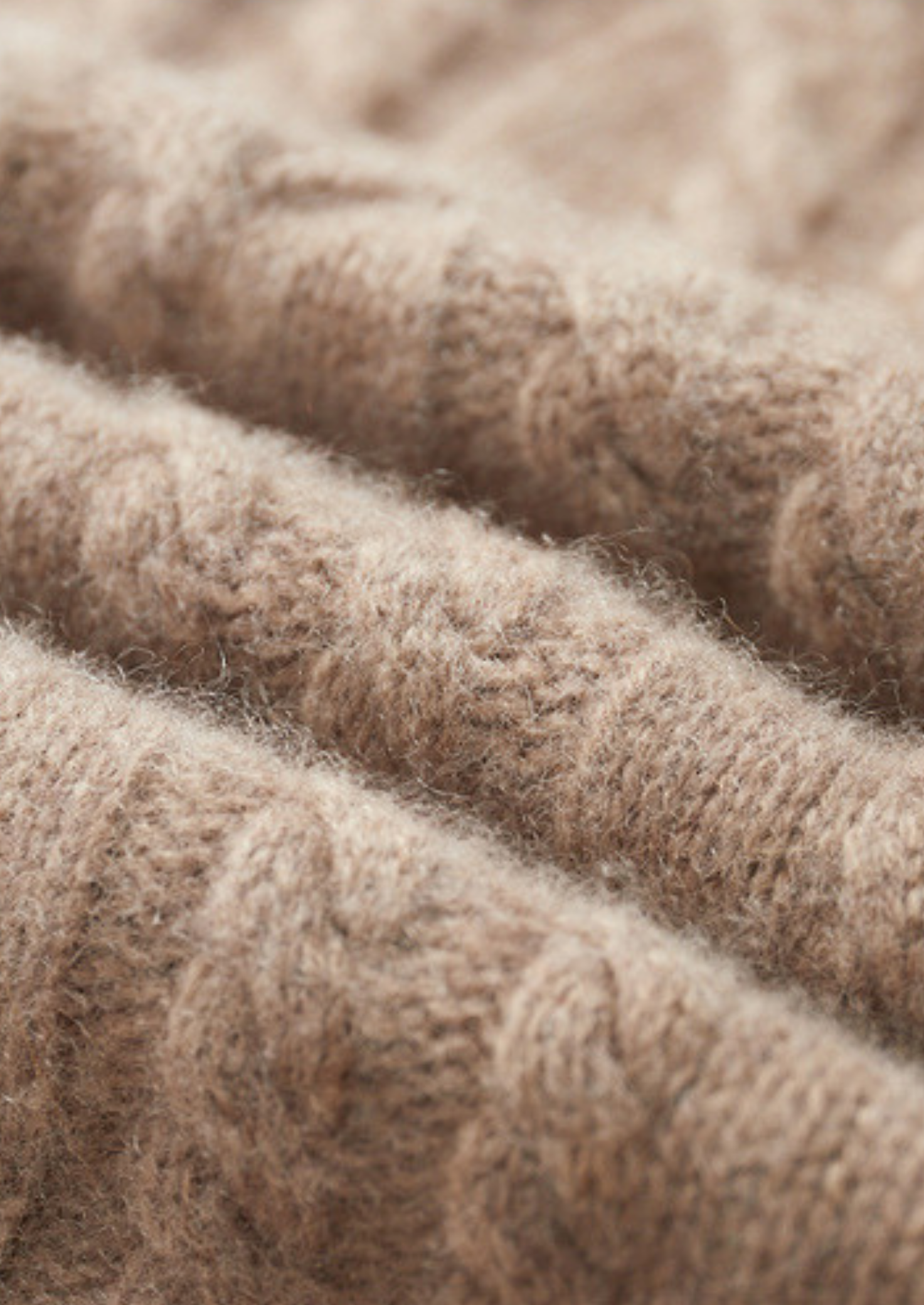 PURE CASHMERE CABLE HALF ZIP SWEATER