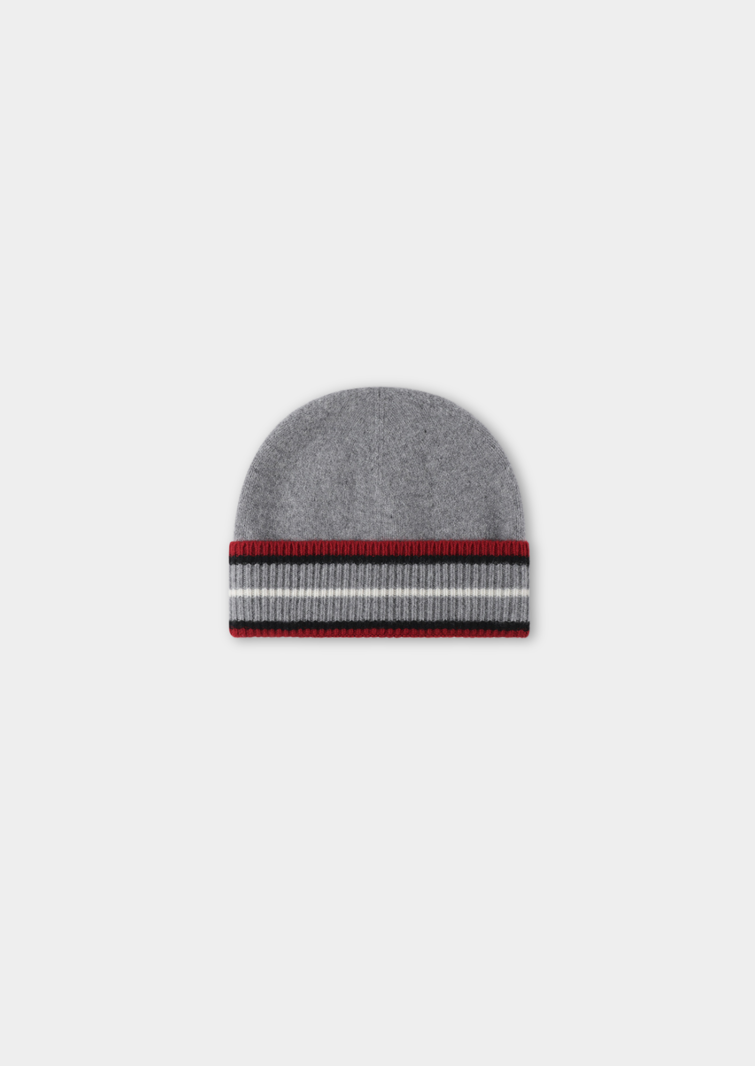 LIGHT GRAY MERINO WOOL WINTERTIME BEANIE