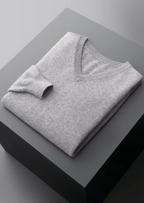 PURE EXTRA-FINE MERINO WOOL CLASSIC V-NECK SWEATER