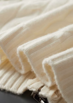 PURE EXTRA-FINE MERINO WOOL DUAL-ZIP CABLE CARDIGAN