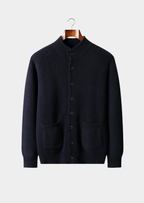PURE CASHMERE BUTTON OVERSHIRT
