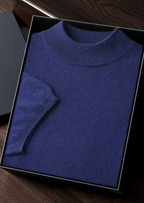 PREMIUM CASHMERE MOCK NECK T-SHIRT