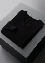 PURE EXTRA-FINE MERINO WOOL CLASSIC V-NECK SWEATER
