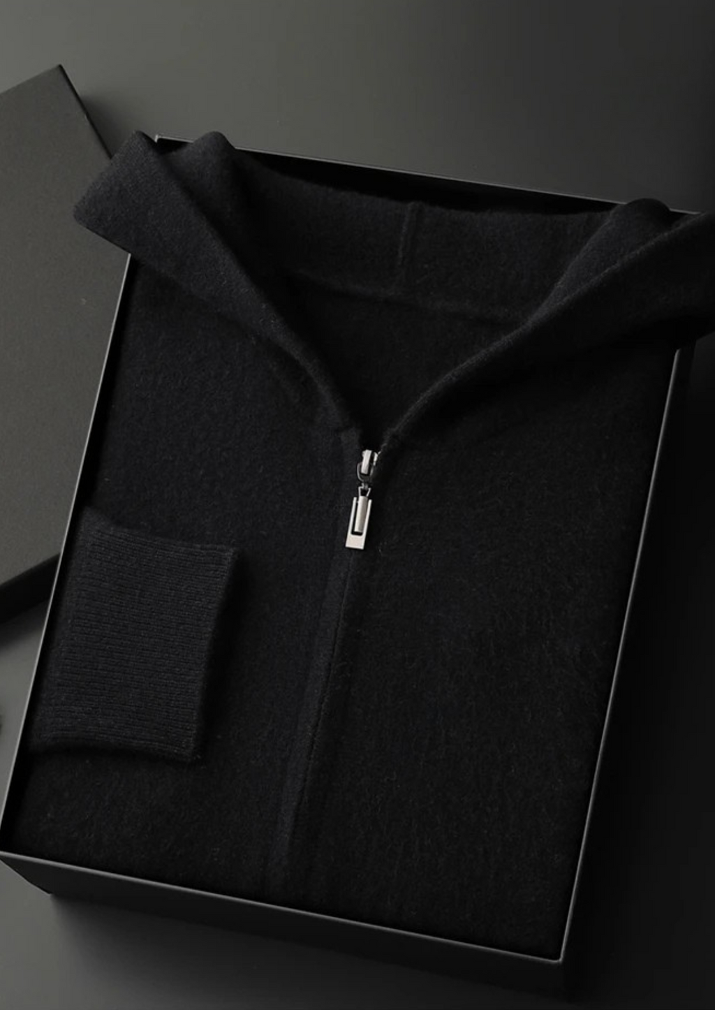 PREMIUM CASHMERE ZIPPER HOODIE