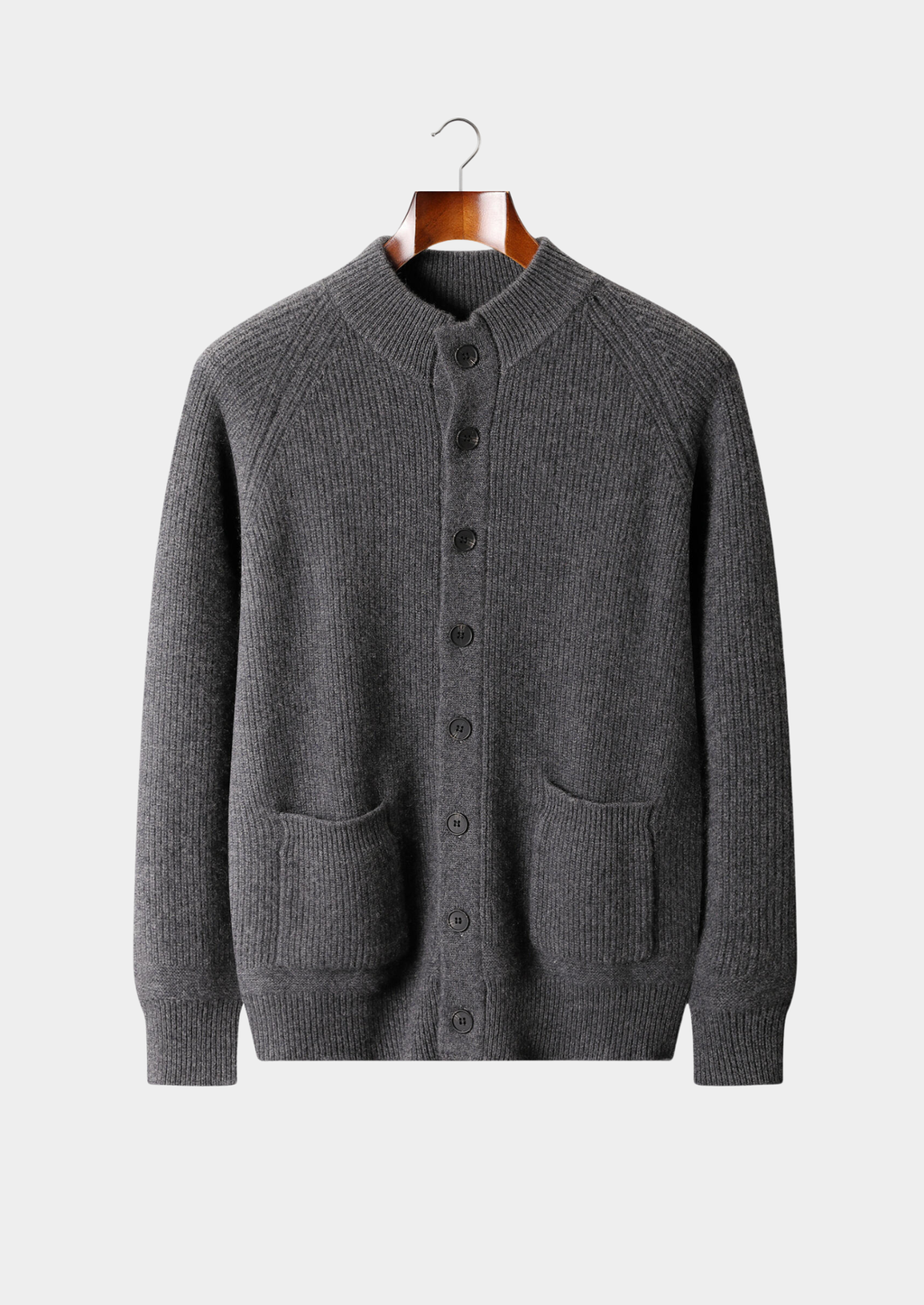 PURE CASHMERE BUTTON OVERSHIRT
