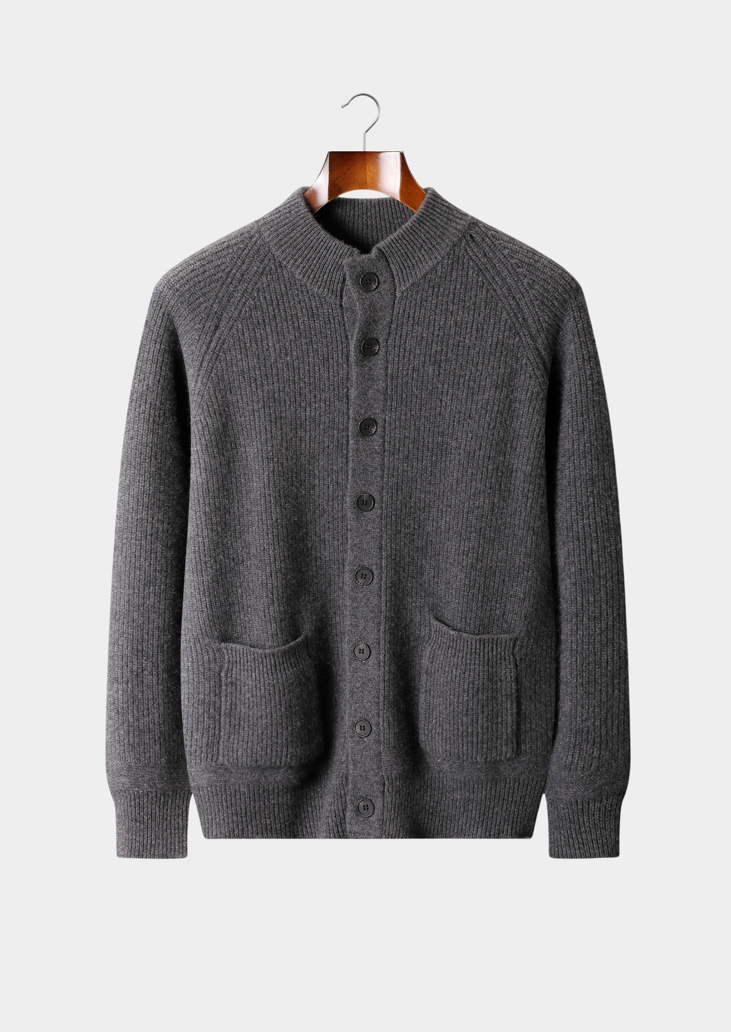 PURE CASHMERE BUTTON OVERSHIRT