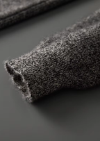 PURE CASHMERE STRIPED ZIP CARDIGAN