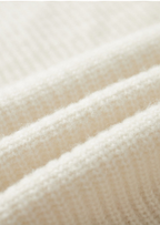 PURE EXTRA-FINE MERINO WOOL RIBBED RAGLAN CREWNECK