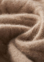 PURE CASHMERE CABLE KNIT HOODIE