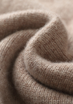 PURE EXTRA-FINE MERINO WOOL CABLE CREWNECK