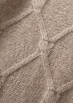 PURE EXTRA-FINE MERINO WOOL CABLE CREWNECK