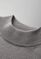 PREMIUM CASHMERE MOCK NECK T-SHIRT