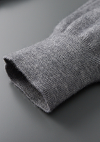 PREMIUM CASHMERE BUTTONLESS SWEATER POLO