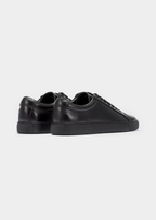 BLACK ESSENTIAL LEATHER SNEAKER