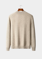 PURE EXTRA-FINE MERINO WOOL ZIPPER CARDIGAN