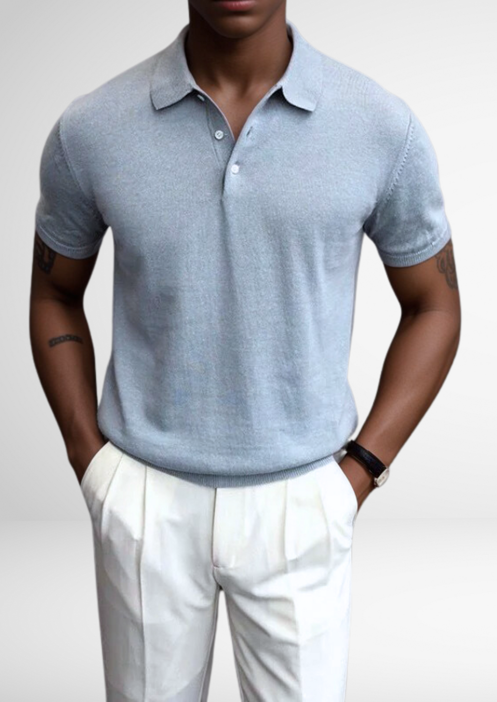 CANNES KNITTED POLO